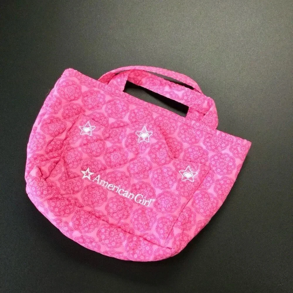 American Girl Kids Pink‎ Quilted Tote Bag
